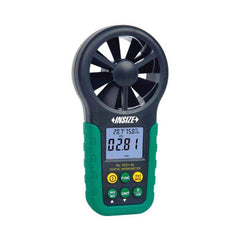 Insize USA LLC - Airflow Meters & Thermo-Anemometers; Type: Anemometer ; Maximum Air Velocity ft/min (Feet): 5900 ; Min Air Velocity ft/min (Feet): 79 ; Resolution: 1 ft/min, 0.01 m/s, 0.1 km/h, 0.1 MPH, 0.1 knots ; Maximum Measuring Range (Deg F): 140.0 - Exact Industrial Supply