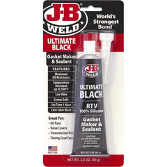 J-B Weld - Automotive Sealants & Gasketing; Type: Gasket Sealant ; Container Size: 3 oz ; Minimum Temperature (F): 50.000 ; Maximum Temperature (F): 95.000 ; Color: Black ; Container Type: Tube - Exact Industrial Supply