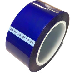 Bertech - Anti-Static Equipment Accessories; Type: ESD Polyester Tape ; Backing Material: Polyester (Film) ; Series: ESDBPT ; Tape Width (Inch): 0.31 ; Tape Length (Feet): 216.00 ; Tape Length (yd): 72.00 - Exact Industrial Supply