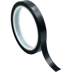 Bertech - Film Tape; Material Type: Polyimide ; Thickness (mil): 2.5000 ; Color: Black ; Adhesive Material: Silicone ; Width (Inch): 5/8 ; Length (Feet): 108.000 - Exact Industrial Supply