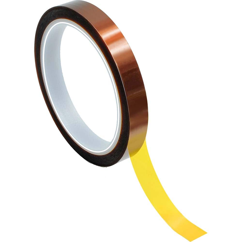 Bertech - Film Tape; Material Type: Polyimide ; Thickness (mil): 2.0000 ; Color: Amber ; Adhesive Material: Silicone ; Width (Inch): 5/16 ; Length (Feet): 108.000 - Exact Industrial Supply