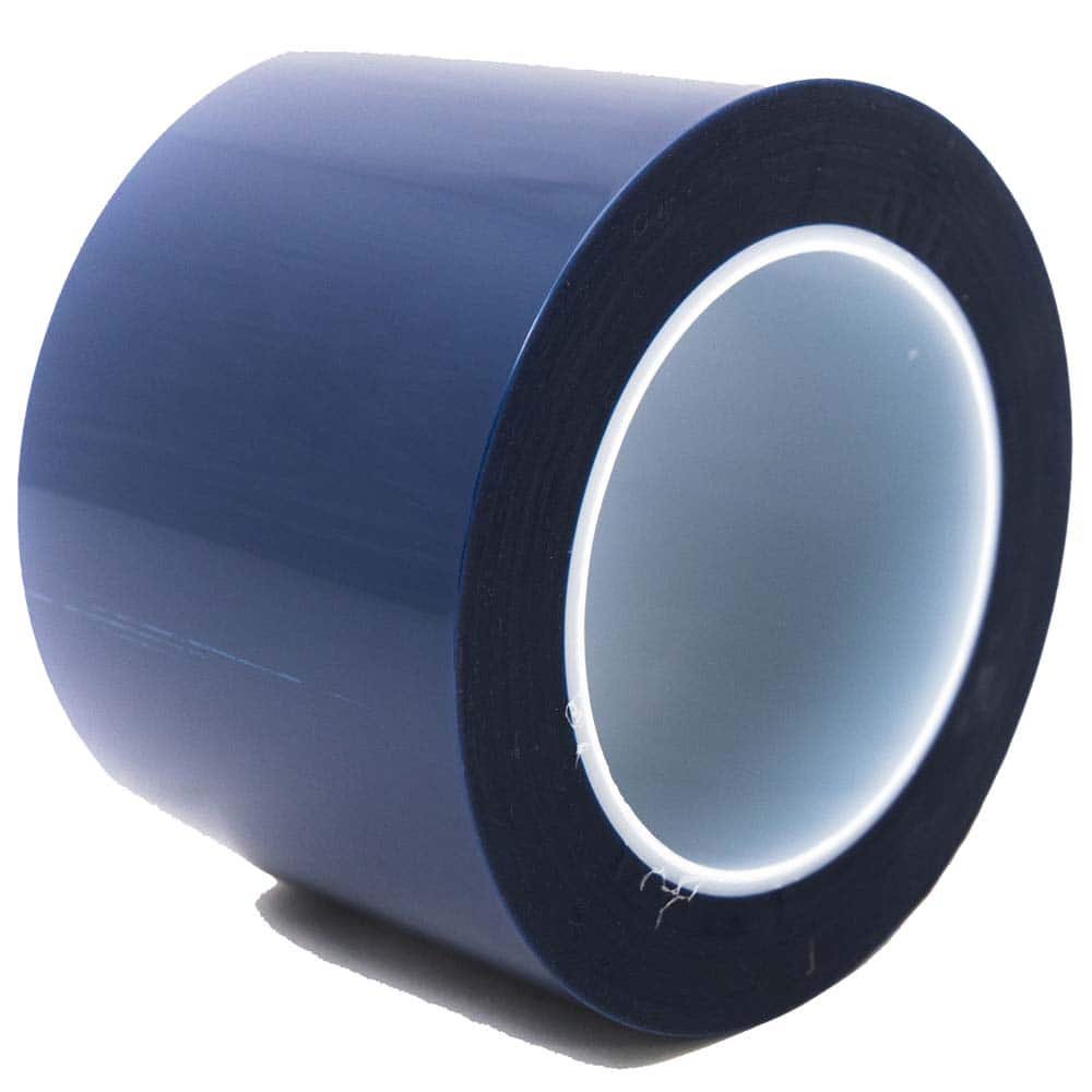 Bertech - Masking & Painters Tape; Tape Type: High Temperature Masking Tape ; Material Type: Polyester Film ; Width (Inch): 7 ; Length (Feet): 216.000 ; Length (yd): 72.00 ; Color: Blue - Exact Industrial Supply