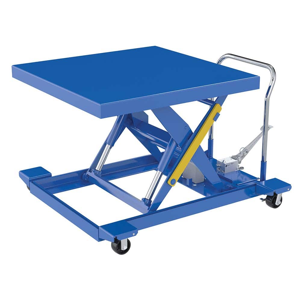 Vestil - Lifting Tables; Type: Cart ; Lift Style: Scissor ; Style: Portable Foot-Operated ; Load Capacity (Lb.): 2000.000 ; Minimum Height (Inch): 10-1/4 ; Lift Height (Inch): 34-1/4 - Exact Industrial Supply