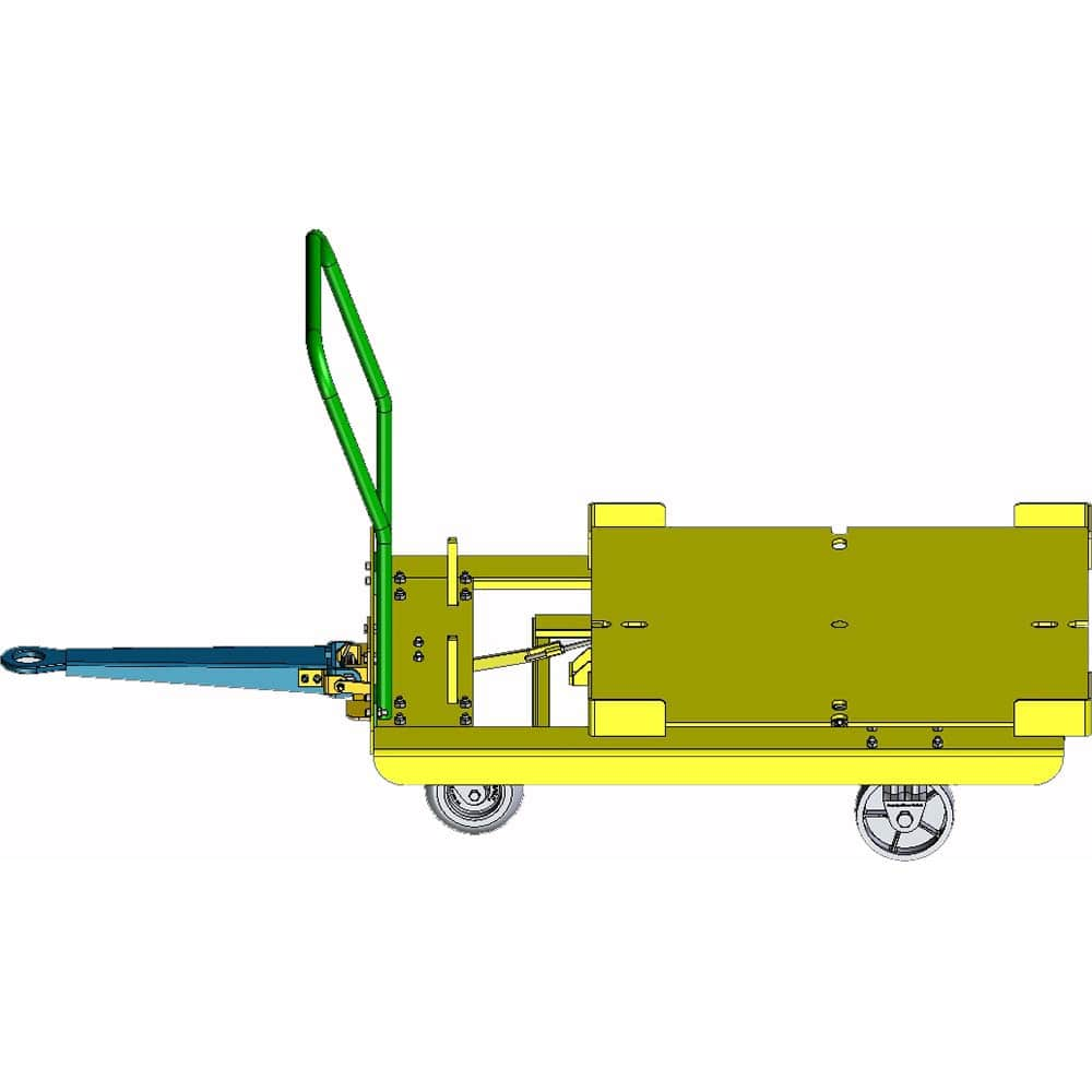 Hovair - Carts; Type: Rotate Cart ; Load Capacity (Lb.): 2500.000 ; Width (Inch): 40 ; Length (Inch): 40 ; Height (Inch): 13 ; Material: Steel - Exact Industrial Supply