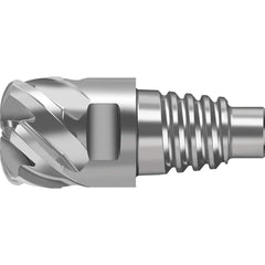 Corner Radius & Corner Chamfer End Mill Heads; Mill Diameter (mm): 16.00; Mill Diameter (Decimal Inch): 0.6300; Length of Cut (mm): 34.2000; Connection Type: E16; Overall Length (mm): 51.2000; Flute Type: Spiral; Material Grade: WJ30RD; Helix Angle: 50; C