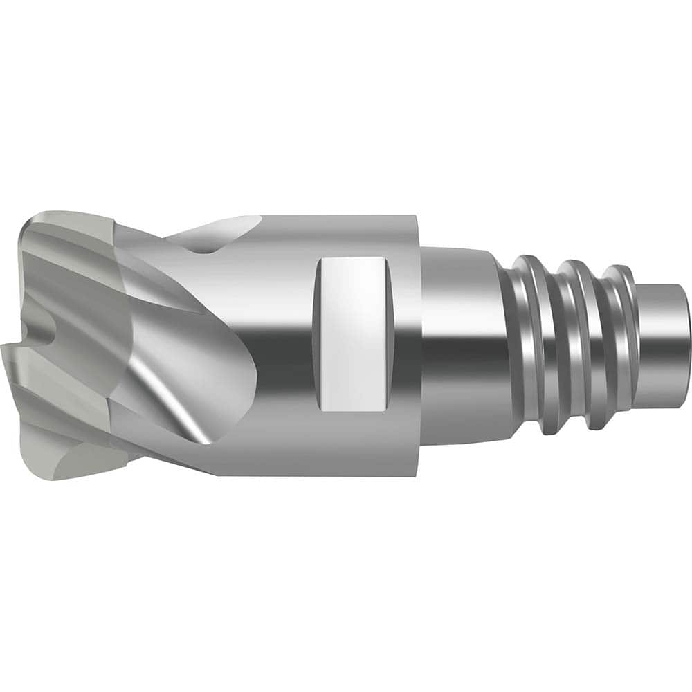 Corner Radius End Mill Head: 6 Flutes E25, Solid Carbide