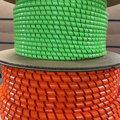 MM Newman - Cable Sleeves; Sleeve Type: Spiral Bundling; Expandable; Wire & Hose Harness; Automotive; Wrap-around; Spiral Wrap ; Inside Diameter (Decimal Inch): 0.271 ; Inside Diameter (Inch): 0.271 ; Color: Green UV ; Resistance Features: Acid Resistant - Exact Industrial Supply