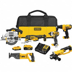 DeWALT - Cordless Tool Combination Kits Voltage: 20 Tools: 1/2" Drill/Driver; Reciprocating Saw; 6-1/2" Circular Saw; Oscillating Multi-Tool - Caliber Tooling