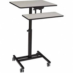 National Public Seating - Mobile Work Centers Type: Desktop Sit-Stand Workstation Load Capacity (Lb.): 75 - Caliber Tooling