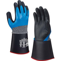 SHOWA - Size XL (9), ANSI Cut Lvl A4, Puncture Lvl 3, Abrasion Lvl 4, Foam Nitrile Coated Cut & Puncture Resistant Gloves - Caliber Tooling