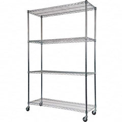 ALERA - 2,400 Lb Capacity 4 Shelf Wire Shelving - Starter Unit - Caliber Tooling