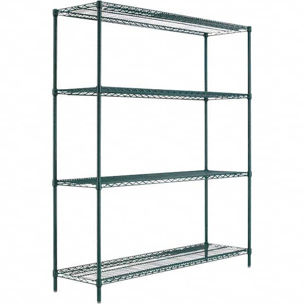 ALERA - 4,000 Lb Capacity 4 Shelf Wire Shelving - Starter Unit - Caliber Tooling