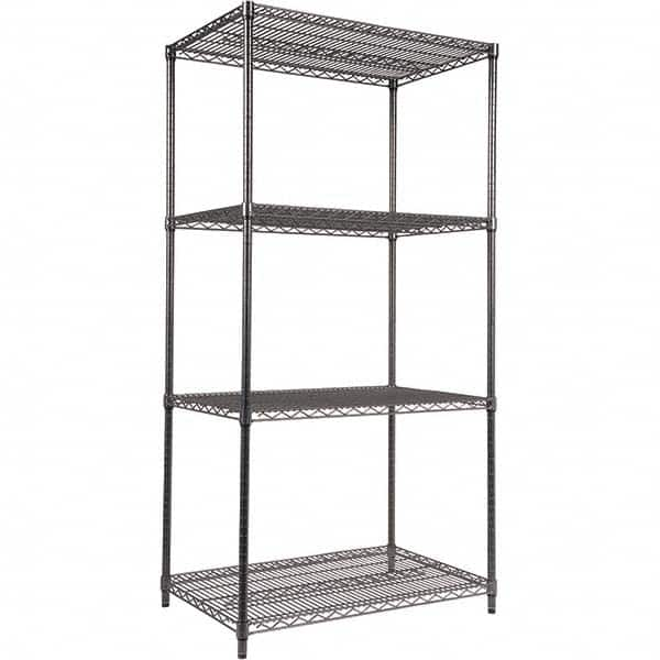 ALERA - 4,000 Lb Capacity 4 Shelf Wire Shelving - Starter Unit - Caliber Tooling