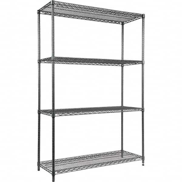 ALERA - 5,000 Lb Capacity 4 Shelf Wire Shelving - Starter Unit - Caliber Tooling