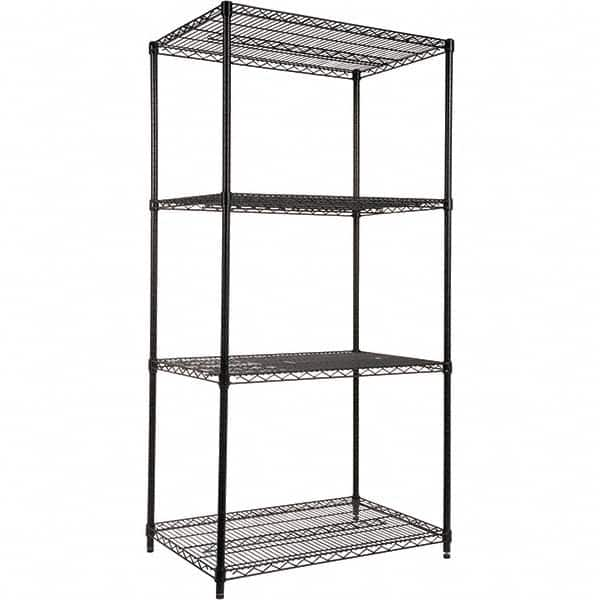 ALERA - 4,000 Lb Capacity 4 Shelf Wire Shelving - Starter Unit - Caliber Tooling