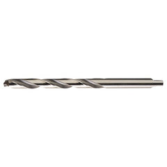 9/16 RHS / RHC HSS+TCT 118 Degree Radial Point Carbide-Tipped Heavy Duty Taper Length Drill - Bright - Exact Industrial Supply