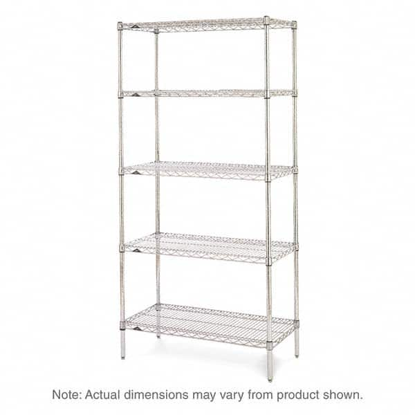 Metro - 2,000 Lb Capacity 5 Shelf Wire Shelving - Starter Unit - Caliber Tooling