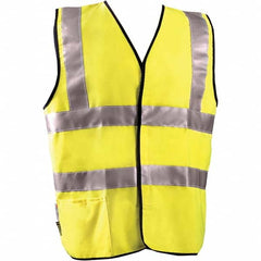 OccuNomix - Size 5XL Flame Resistant Hi-Vis Yellow Solid General Purpose High Visibility Vest - Caliber Tooling