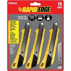 Rapid Edge - Utility Knives, Snap Blades & Box Cutters Type: Snap Knife Blade Type: Snap - Caliber Tooling