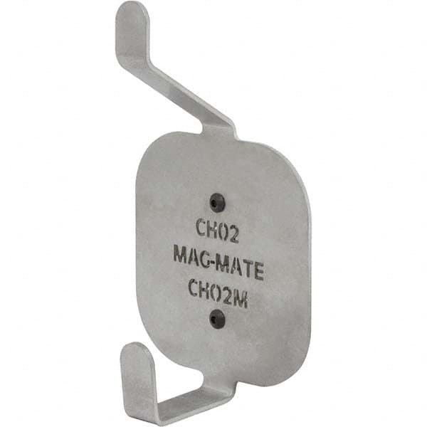 Mag-Mate - Coat & Hat Hooks Type: Double Coat & Hat Hook w/ Magnetic Mount Projection: 2-35/64 (Inch) - Caliber Tooling