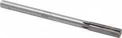 Made in USA - 0.637" Carbide-Tipped 6 Flute Chucking Reamer - Straight Flute, 9/16" Straight Shank, 2-1/4" Flute Length, 9" OAL - Caliber Tooling