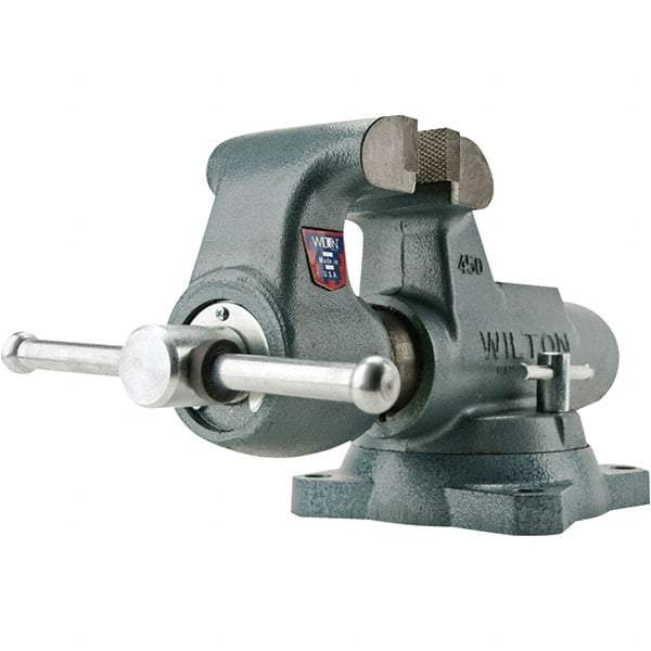 Wilton - Bench Vises Jaw Width (Inch): 5 Jaw Opening Capacity (Inch): 8 - Caliber Tooling