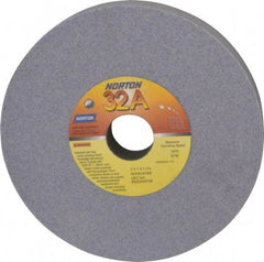 Norton - 7" Diam x 1-1/4" Hole x 1" Thick, K Hardness, 60 Grit Surface Grinding Wheel - Aluminum Oxide, Type 1, Medium Grade, 3,600 Max RPM, Vitrified Bond, No Recess - Caliber Tooling