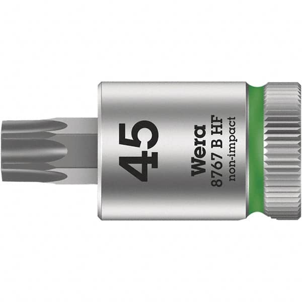 Wera - 3/8" Drive, T50 Torx Bit Socket - 1-1/2" OAL - Caliber Tooling