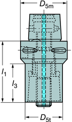 C63910240080A ADAPTER CAPTO - Caliber Tooling