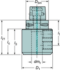 C63912025080 CAPTO ADAPTER - Caliber Tooling