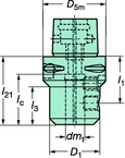 C53912010660 CAPTO ADAPTER - Caliber Tooling