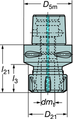 C63911420060 CAPTO ADAPTER - Caliber Tooling