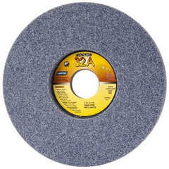 Norton - 7" Diam x 1-1/4" Hole x 1" Thick, H Hardness, 60 Grit Surface Grinding Wheel - Aluminum Oxide, Type 5, Medium Grade, 3,600 Max RPM, Vitrified Bond, One-Side Recess - Caliber Tooling