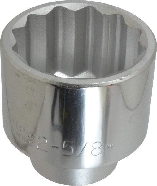 Proto - 2-5/8", 1" Drive, Standard Hand Socket - 12 Points, 4-1/8" OAL - Caliber Tooling