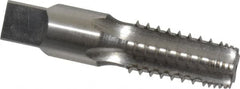 Reiff & Nestor - 1/4-18 NPT, 5 Flutes, Bright Finish, High Speed Steel, Interrupted Thread Pipe Tap - Exact Industrial Supply