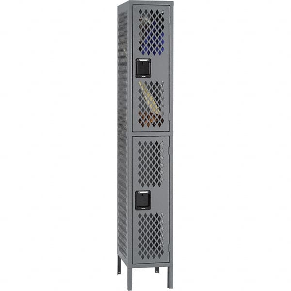 Tennsco - 2 Door, 2 Tier, Welded Locker - Caliber Tooling