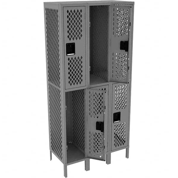 Tennsco - 6 Door, 2 Tier, Welded Locker - Caliber Tooling