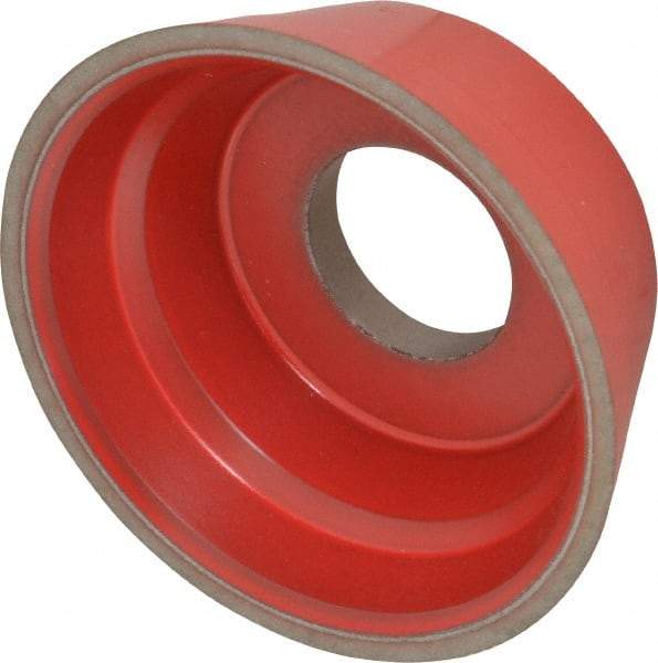 Norton - 3-3/4" Diam, 1-1/4" Hole Size, 1-1/2" Overall Thickness, 120 Grit, Type 11 Tool & Cutter Grinding Wheel - Fine Grade, CBN, Resinoid Bond - Caliber Tooling