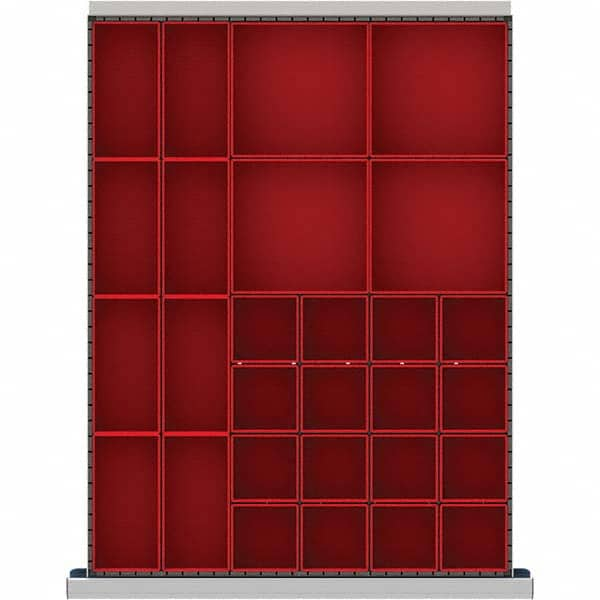 LISTA - 28-Compartment Drawer Divider Layout for 2.17" High Drawers - Caliber Tooling