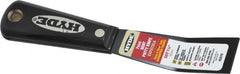 Hyde Tools - 1-1/4" Wide Steel Putty Knife - Stiff, Nylon Handle, 7.6" OAL - Caliber Tooling