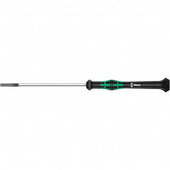 Wera - 2mm Blade Width, Slotted Screwdriver - 50mm Blade Length, Round Shank, Ergonomic Handle - Caliber Tooling