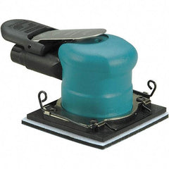 Dynabrade - 20,000 OPM, 9 CFM Air Consumption, Palm Air Orbital Sander - Rectangular Pad, 1/4 NPT Inlet - Caliber Tooling