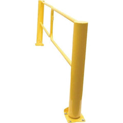 Vestil - Steel Rail Safety Gate - 137" Wide x 10" Door Height, Yellow - Caliber Tooling