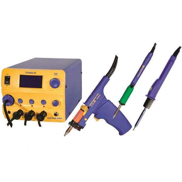 Hakko - Soldering Stations Type: Desolder-Solder-Air Station Power Range/Watts: 410W - Exact Industrial Supply