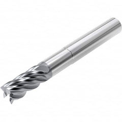 Niagara Cutter - 1/4", 1/2" LOC, 1/4" Shank Diam, 4" OAL, 5 Flute, Solid Carbide Square End Mill - Caliber Tooling