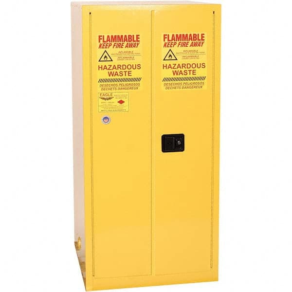 Eagle - Safety Cabinets Hazardous Chemical Type: Corrosive Chemicals Color: Yellow - Caliber Tooling