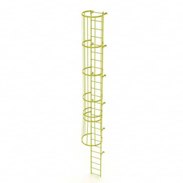 TRI-ARC - Rolling & Wall Mounted Ladders & Platforms Type: Fixed Ladder Style: Safety Cage - Caliber Tooling