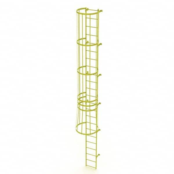 TRI-ARC - Rolling & Wall Mounted Ladders & Platforms Type: Fixed Ladder Style: Safety Cage - Caliber Tooling