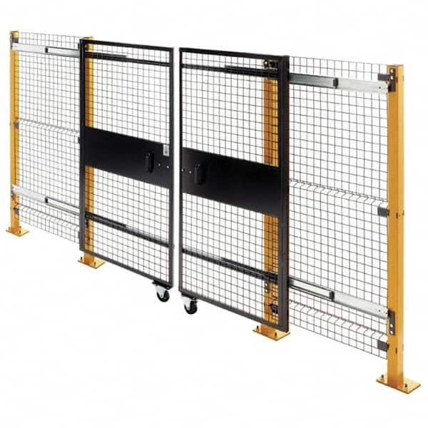 Husky - 6' Wide x 6' High, Double Sliding Door for Temporary Structures - Caliber Tooling