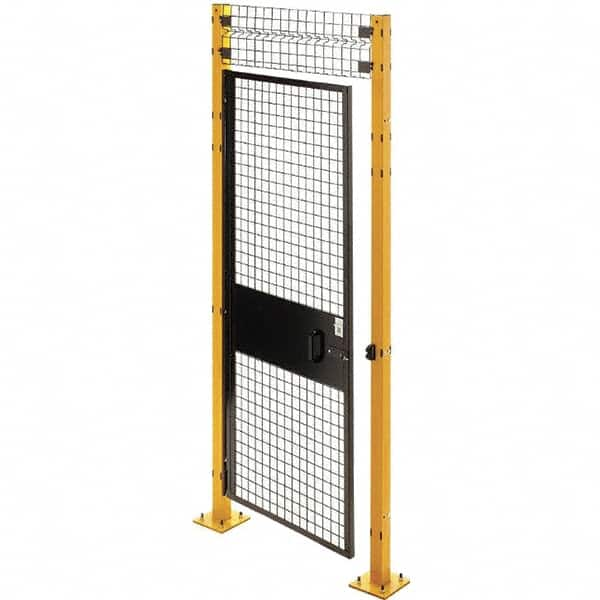 Husky - 4' Wide x 6' High, Swing Door for Temporary Structures - Caliber Tooling